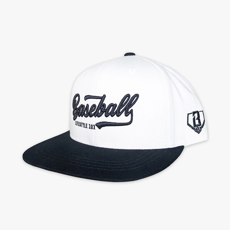 Men's White/Black Established Snapback Hat