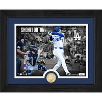 Highland Mint Shohei Ohtani Los Angeles Dodgers 300th Career Home Run 13" x 16" Bronze Coin Photo Mint