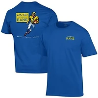 Men's Champion Royal Los Angeles Rams Jersey T-Shirt