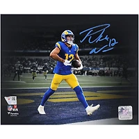 Puka Nacua Los Angeles Rams Autographed 8" x 10" Touchdown Celebration Spotlight Photograph