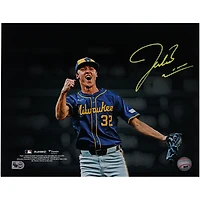 Jacob Misiorowski Milwaukee Brewers Autographed 11" x 14" Strikeout Celebration Spotlight Photograph