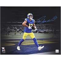 Puka Nacua Los Angeles Rams Autographed 16" x 20" Touchdown Celebration Spotlight Photograph