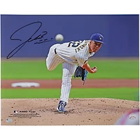 Jacob Misiorowski Milwaukee Brewers Autographed 16" x 20" Pitching Photograph