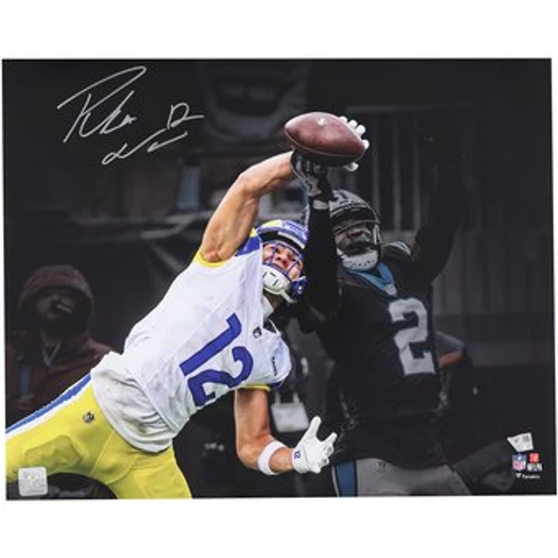 Puka Nacua Los Angeles Rams Autographed 16" x 20" One-Handed Catch Spotlight Photograph