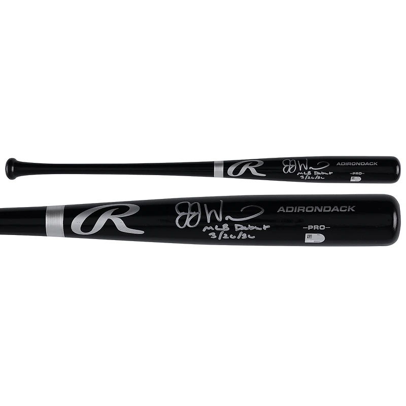 JJ Wetherholt St. Louis Cardinals Autographed Black Rawlings Pro Bat with "MLB Debut 3/26/26" Inscription
