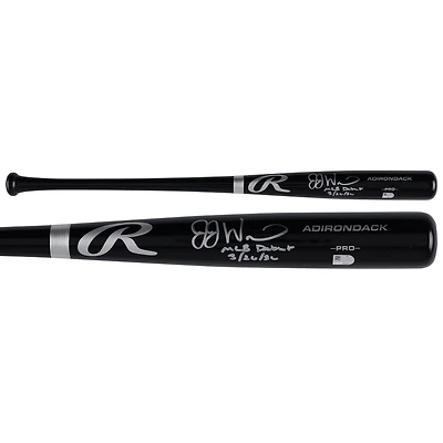 JJ Wetherholt St. Louis Cardinals Autographed Black Rawlings Pro Bat with "MLB Debut 3/26/26" Inscription