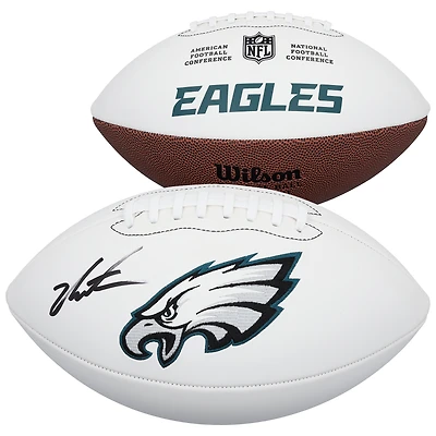 Jalen Carter Philadelphia Eagles Autographed Wilson White Panel Football