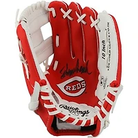 Johnny Bench Cincinnati Reds Autographed Rawlings 10" Collectible Team Logo Glove