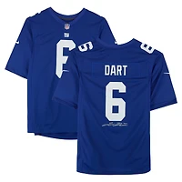 Jaxson Dart New York Giants Autographed Royal Nike Game Jersey