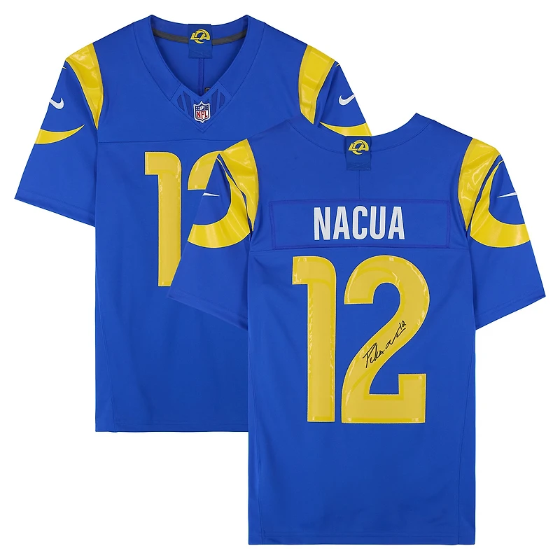 Puka Nacua Los Angeles Rams Autographed Nike Royal Vapor Fuse Limited Jersey