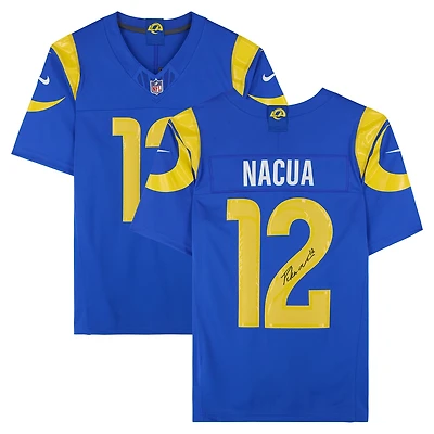 Puka Nacua Los Angeles Rams Autographed Nike Royal Vapor Fuse Limited Jersey