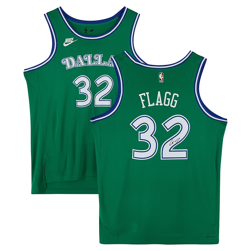 Cooper Flagg Dallas Mavericks Autographed Green Nike Classic Edition Swingman Jersey
