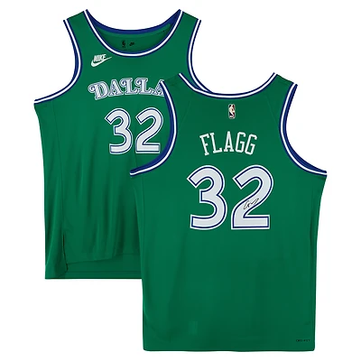 Cooper Flagg Dallas Mavericks Autographed Green Nike Classic Edition Swingman Jersey