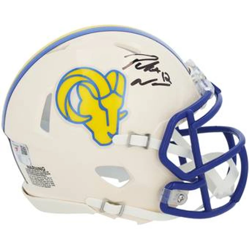 Puka Nacua Los Angeles Rams Autographed Riddell Retro Speed Mini Helmet