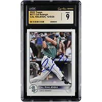 Cal Raleigh Seattle Mariners Autographed 2022 Topps #277 CGC Authenticated Mint 9 Rookie Card