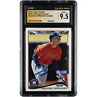 George Springer Houston Astros Autographed 2014 Topps Update #US-10 CGC Authenticated MINT+ 9.5 Rookie Card