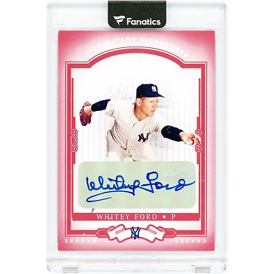 Whitey Ford New York Yankees Autographed 2004 Donruss Classic Significant Signatures #153 #34/50 Card