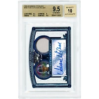 Andrew McCutchen Pittsburgh Pirates Autographed 2005 Bowman Sterling First Year Card Jersey Relic #BS-AM BGS Authenticated 9.5/10 Card - 9.5,9,9.5,9.5 Subgrades
