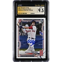 Marcelo Mayer Boston Red Sox Autographed 2021 Bowman Draft #BD-174 CGC Authenticated MINT+ 9.5 Card