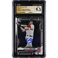 Marcelo Mayer Boston Red Sox Autographed 2021 Bowman Draft Chrome #BDC-174 CGC Authenticated MINT+ 9.5 Card
