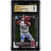 Rainiel Rodriguez St. Louis Cardinals Autographed 2025 Bowman Chrome Prospects #BCP-200 CGC Authenticated 9/10 Card