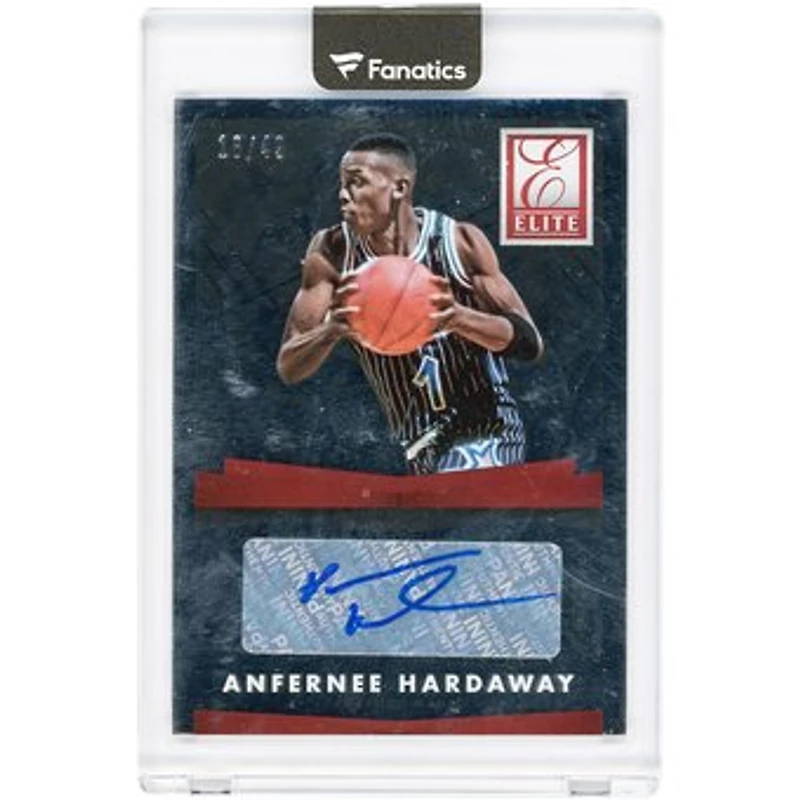 Penny Hardaway Orlando Magic Autographed 2015-16 Panini Donruss Elite Silver #ES-AH #18/49 Card