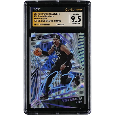 Paolo Banchero Orlando Magic Autographed 2023-24 Panini Revolution Future Frame #90 CGC Authenticated 9.5/10 Rookie Card