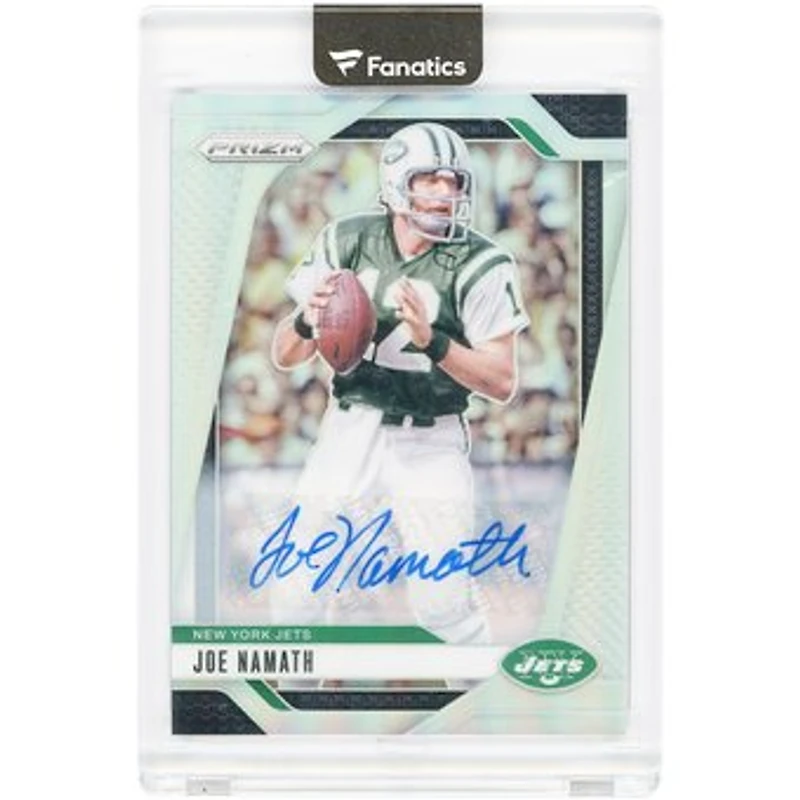 Joe Namath New York Jets Autographed 2024 Panini Prizm Silver Prizm #228 Card