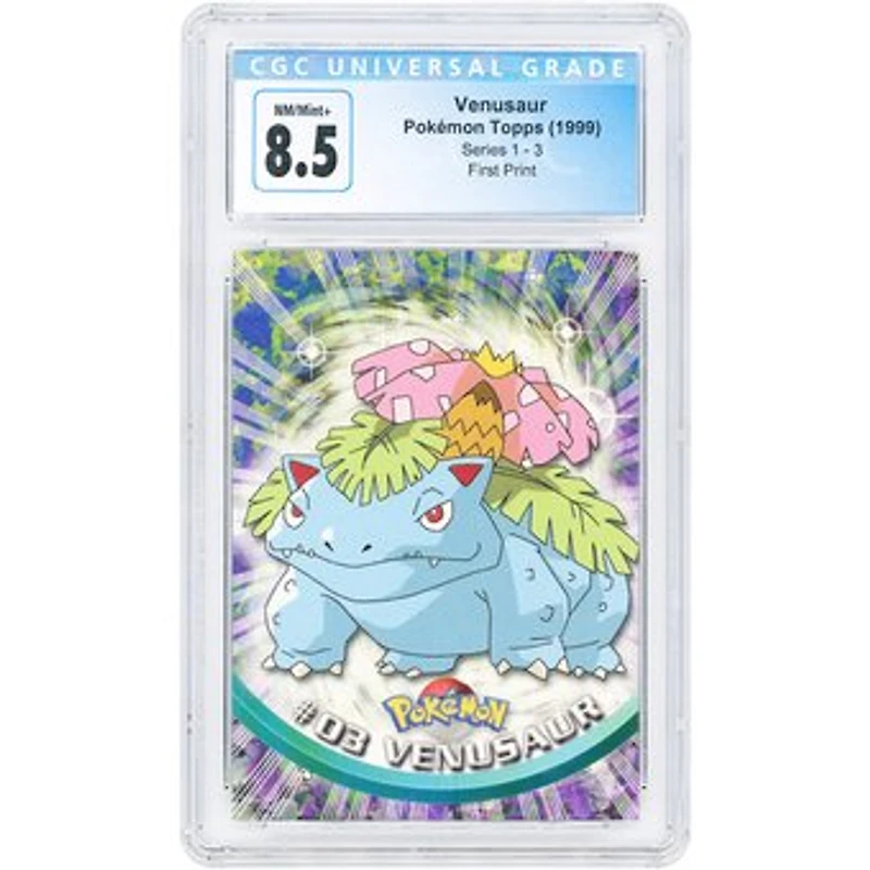 Venusaur 1999 Pokemon Topps Series 3 First print #3 CGC Authenticated 8.5 Card
