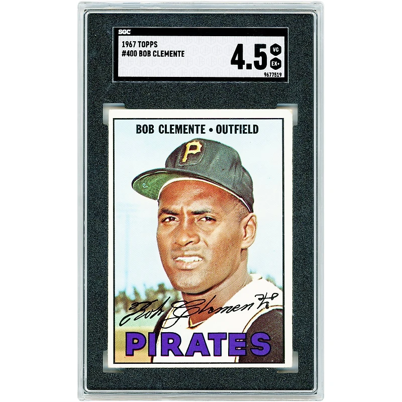 Roberto Clemente Pittsburgh Pirates 1967 Topps #400 SGC Authenticated 4.5 Card