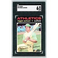 Reggie Jackson Athletics 1971 Topps #20 SGC Authenticated 6 Card