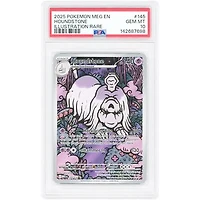 Houndstone 2025 Pokemon Mega Evolution Illustration Rare #145 PSA Authenticated 10 Card