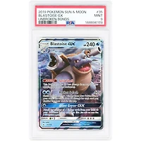 Blastoise GX 2019 Pokemon Unbroken Bonds Ultra Rare #35 PSA Authenticated 9 Card