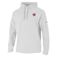 Men's Columbia White Washington Nationals  Swingcraft Hoodie