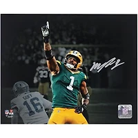 Micah Parsons Green Bay Packers Autographed 8" x 10" First Sack with Packers vs. Detroit Lions Spotlight Photograph