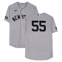 Carlos Rodón New York Yankees Game-Used #55 Gray Nike Jersey vs. Cleveland Guardians on June 10, 2026