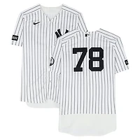 Spencer Jones New York Yankees Game-Used #78 White Nike Pinstripe Jersey vs. Chicago White Sox on June 16, 2026 - 1-3, HR, 2 RBI, 2 R