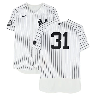 Cam Schlittler New York Yankees Game-Used #31 White Nike Pinstripe Jersey vs. Cincinnati Reds on June 19, 2026 - 6 IP, 13 K, W