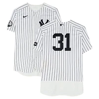 Cam Schlittler New York Yankees Game-Used #31 White Nike Pinstripe Jersey vs. Cincinnati Reds on June 19, 2026 - 6 IP, 13 K, W