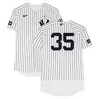 Cody Bellinger New York Yankees Game-Used #35 White Nike Pinstripe Jersey vs. Cincinnati Reds on June 21, 2026