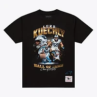 Unisex Mitchell & Ness Luke Kuechly Black Carolina Panthers Pro Football Hall of Fame Class of 2026 Collage T-Shirt