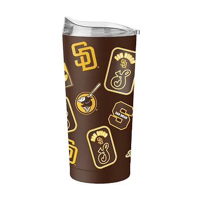 Logo Brands  San Diego Padres 20oz. Dreamweave Powder Coat Tumbler