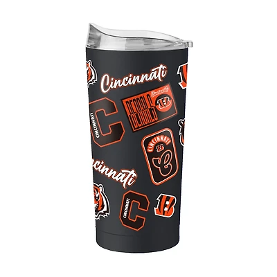 Logo Brands  Cincinnati Bengals 20oz. Dreamweave Powder Coat Tumbler