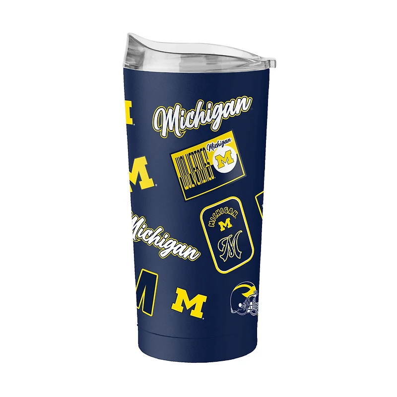 Logo Brands Michigan Wolverines 20oz. Dreamweave Powder Coat Tumbler
