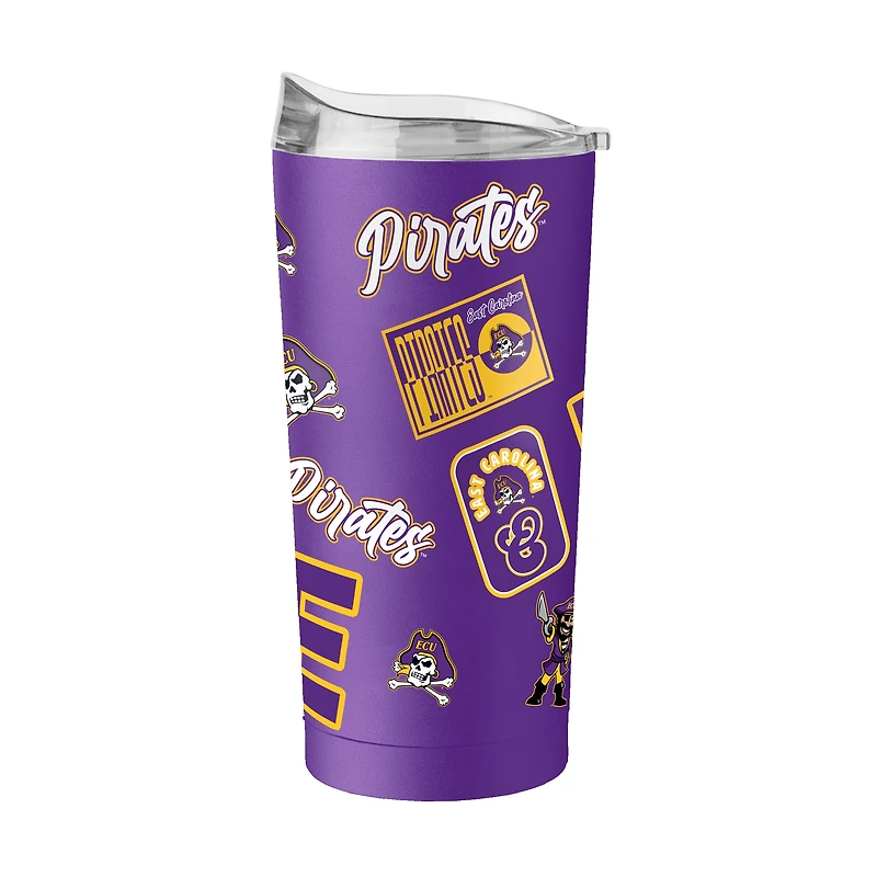 Logo Brands ECU Pirates 20oz. Dreamweave Powder Coat Tumbler