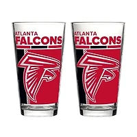 Logo Brands Atlanta Falcons Two-Piece 16oz. Pint Glass Set