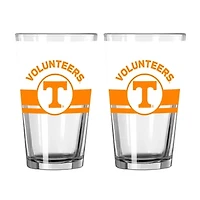 Logo Brands Tennessee Volunteers Two-Piece 16oz. Horizon Pint Glass Set