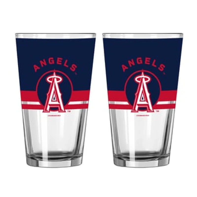 Logo Brands Los Angeles Angels Two-Piece 16oz. Horizon Pint Glass Set