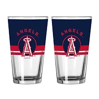 Logo Brands Los Angeles Angels Two-Piece 16oz. Horizon Pint Glass Set