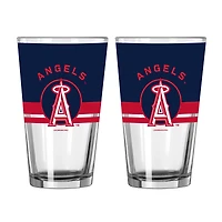 Logo Brands Los Angeles Angels Two-Piece 16oz. Horizon Pint Glass Set